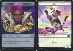 Cat (001) // Treasure (012) Token - Foil